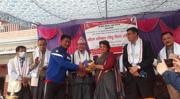बुटवलमा महिला भलिबल रनिङशिल्ड प्रतियोगिता सुरु