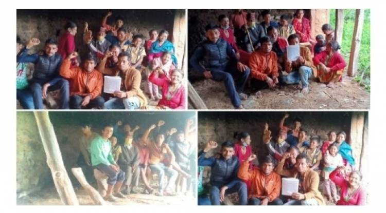 किसान महासङ्घ क्रान्तिकारीद्वारा पाल्पाको पश्चिम देउरालीमा धान दिवस कार्यक्रम