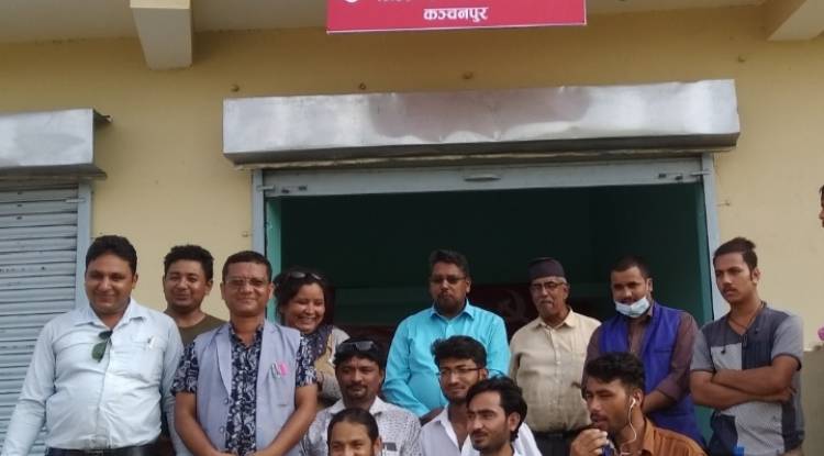 नेकपा कञ्चनपुरद्वारा पार्टी कार्यालय उद्घाटन