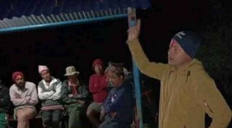 पाल्पामा नेकपाद्धारा शुभकामना आदानप्रदान