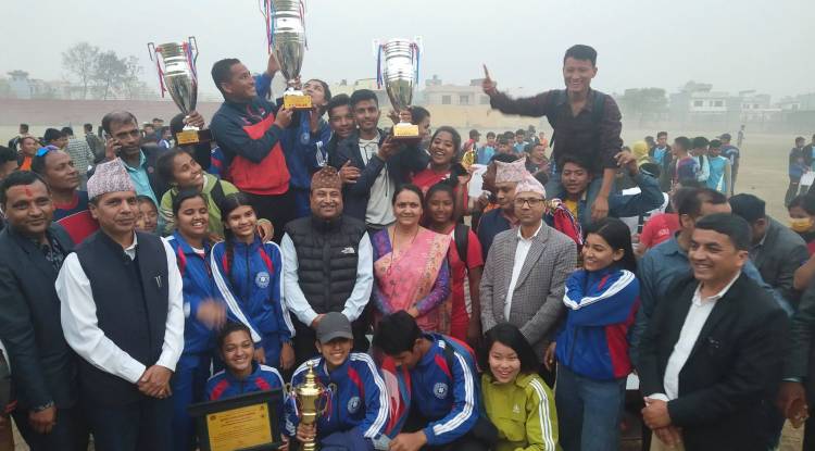 राष्ट्रपति रनिङ सिल्ड प्रतियोगितामा कालिका मावि प्रथम
