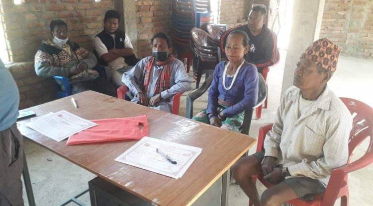 लमहीमा विप्लव नेकपाले गर्यो सहिद परिवारलाई अभिनन्दन